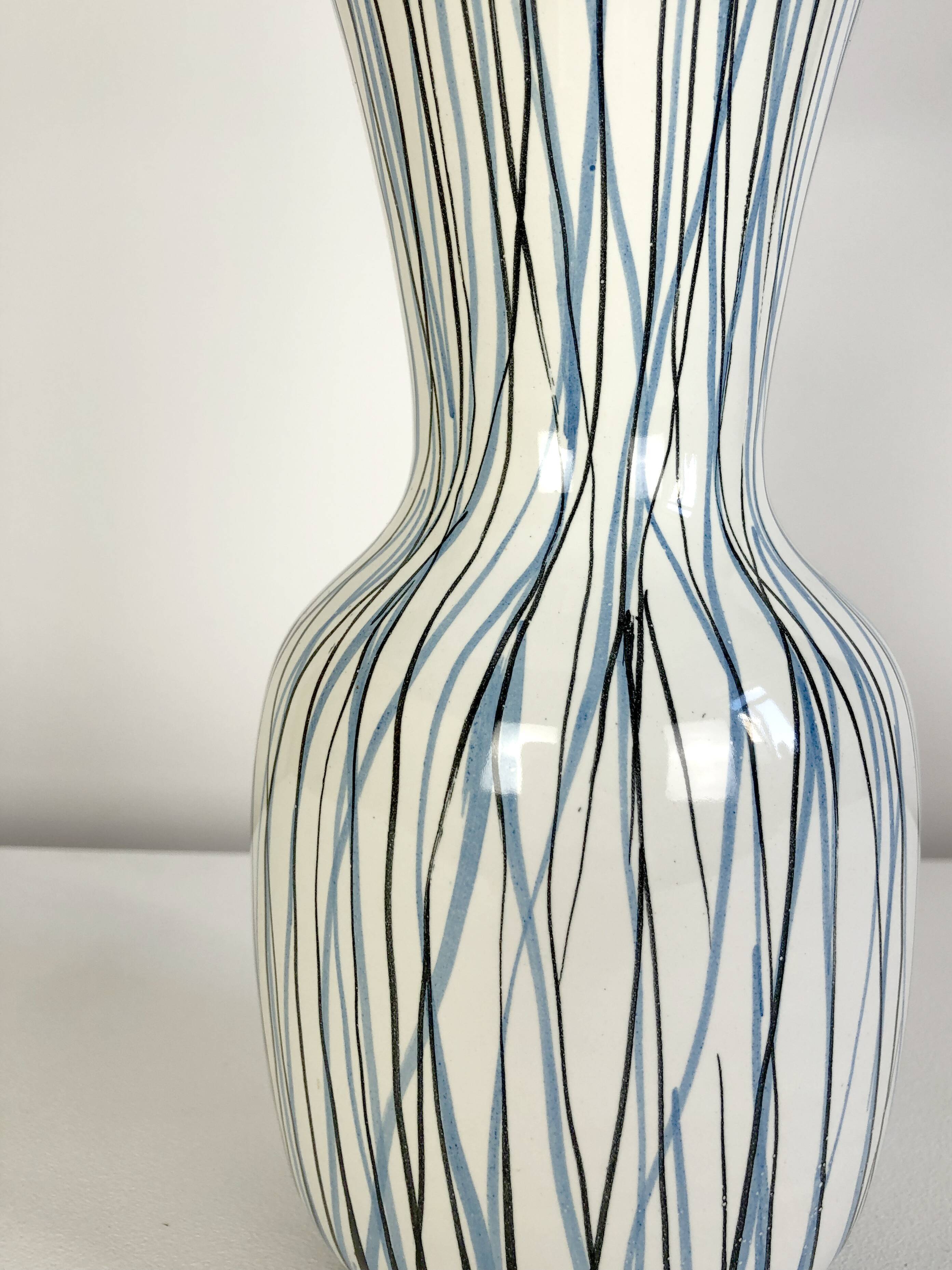 Italian lamp in vintage ceramic 1950