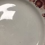 Set of 4 plates (3 flat and 1 deep) vintage apple pattern St Amand earthenware