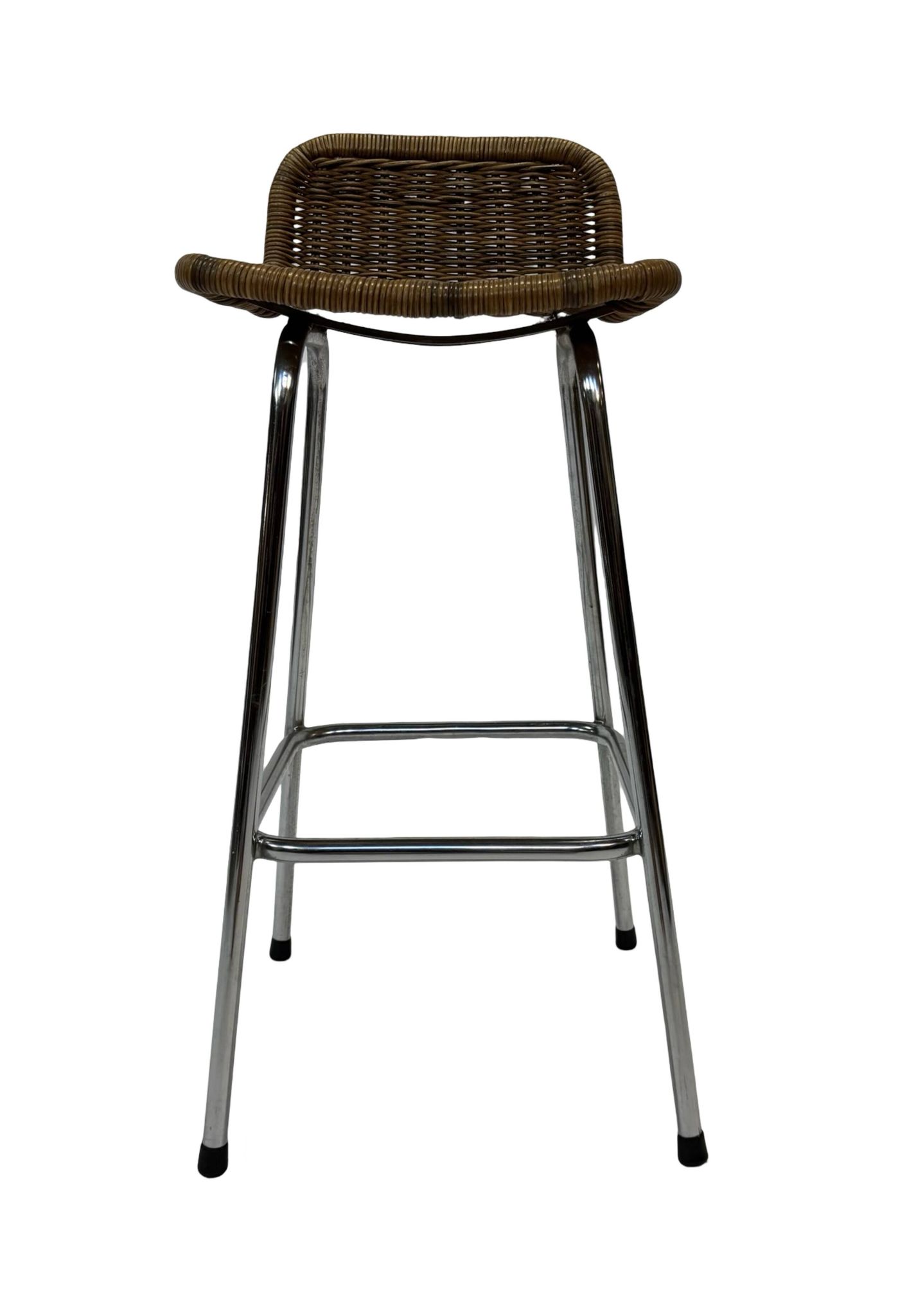 Set of 4 vintage bar stools Dirk van Sliedregt Rohe Noordwolde 1960's