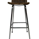 Ensemble de 4 tabourets de bar vintage Dirk van Sliedregt Rohe Noordwolde 1960