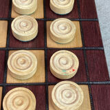 Wooden checkers game