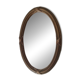 Vintage wooden mini mirror