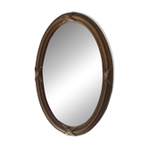 Vintage wooden mini mirror