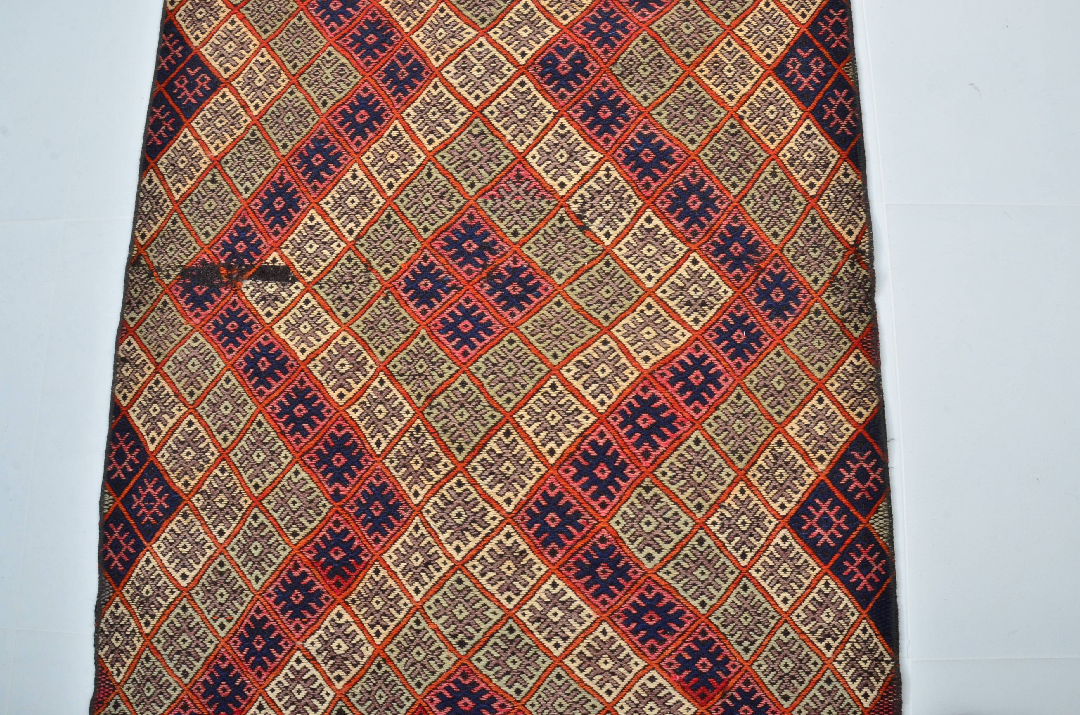Geometric Anatolian Kurdish Kilim Rug sku 3394
