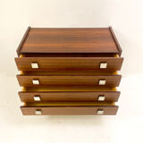 Mid-century modern wooden chest of drawers, italy, 1960s