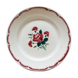 Assiette plate Badonviller Fleurs