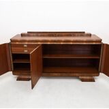 Walnut buffet, Art Deco chest of drawers.