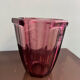 Faceted Art Deco vase in purple glass