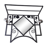 Wrought iron coat rack
