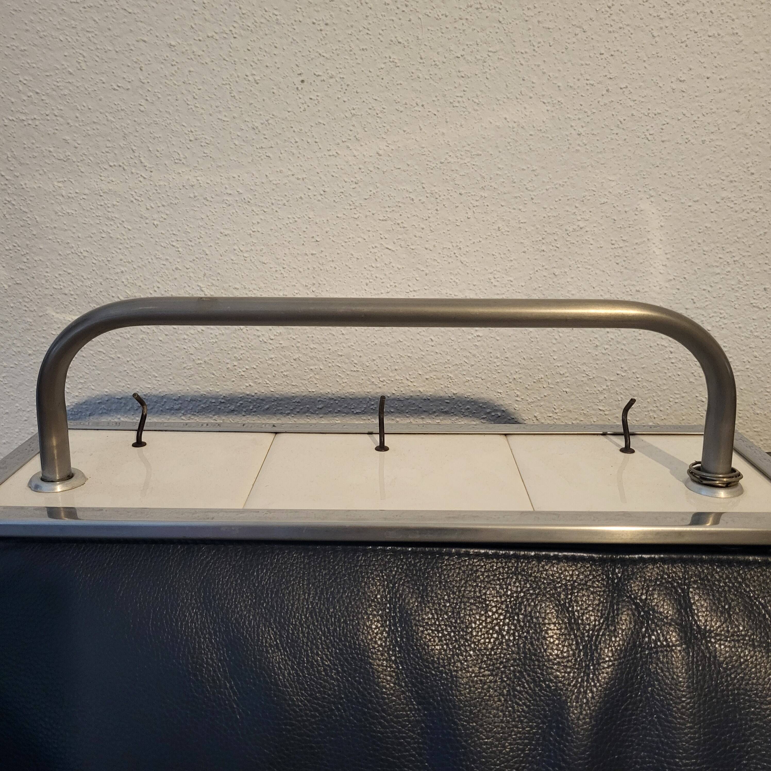 Art Deco tea towel holder, SDV, France, Sarreguemines