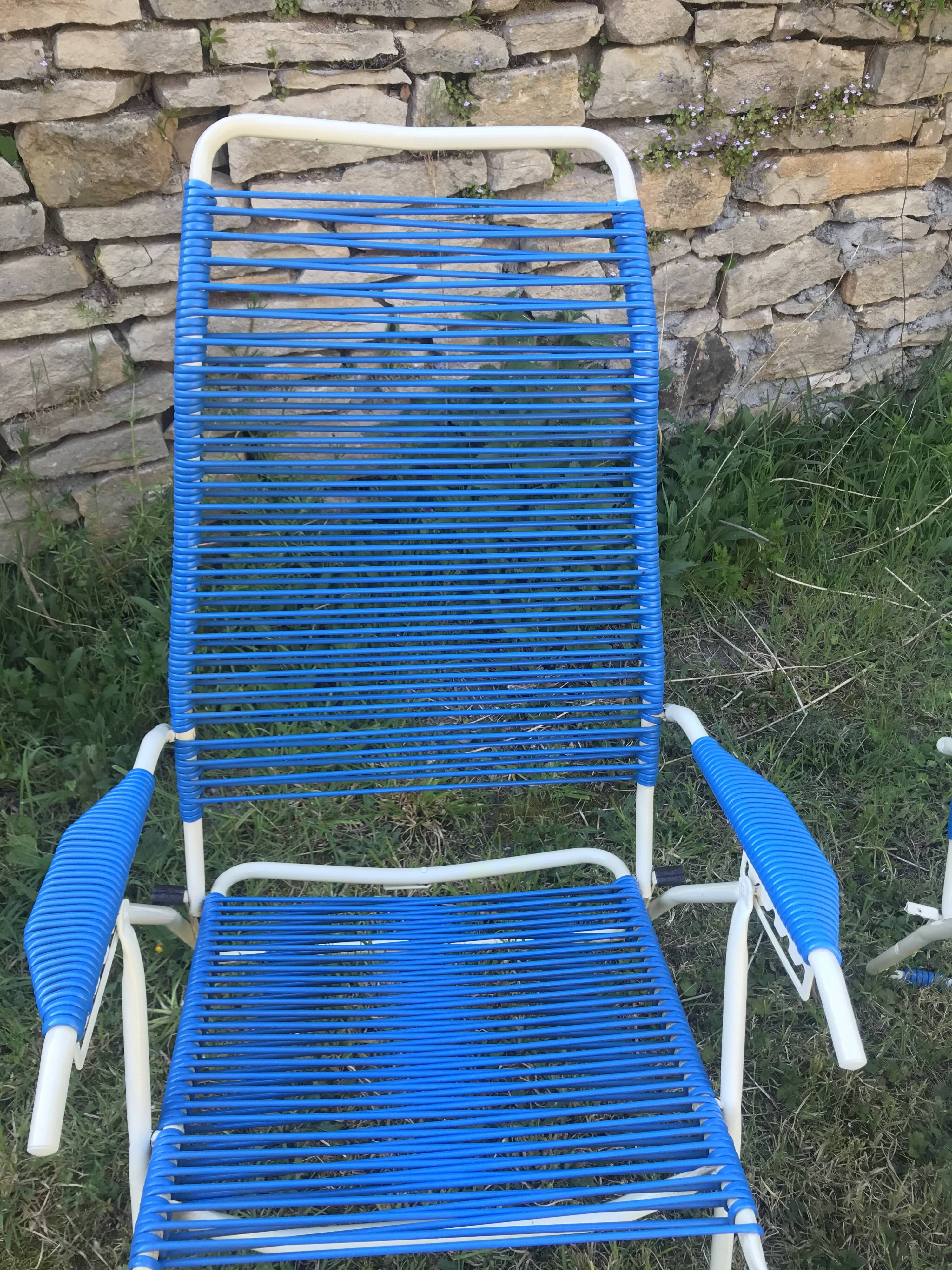 Scoubidou folding long chairs