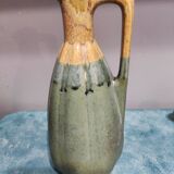 Two enameled stoneware pitchers