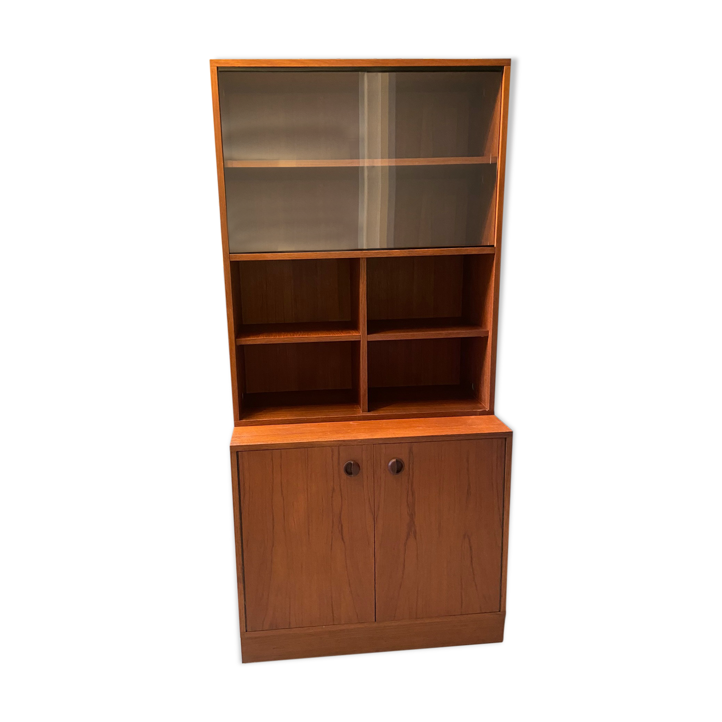 Library vintage teak showcase 1960