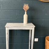 Side table in gray patinated oak
