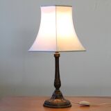 Vintage 1920s Danish table lamp in the style of Just Andersen Diskometal design