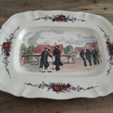 Obernai décor service dish by Henri Loux