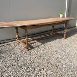 Extendable stripped farmhouse table 300 cm