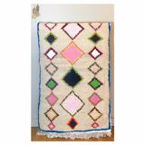 Wool rugs and colorful fabrics 145 x 91 cm