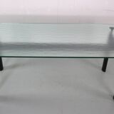 Table à manger en verre Le Corbusier 'LC6' pour Cassina, 1970 Italie