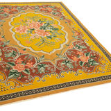 Handmade vintage moldov yellow kilim 197 cm x 291 cm - 23440