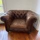 2 x Chesterfield leather armchairs - Artwood