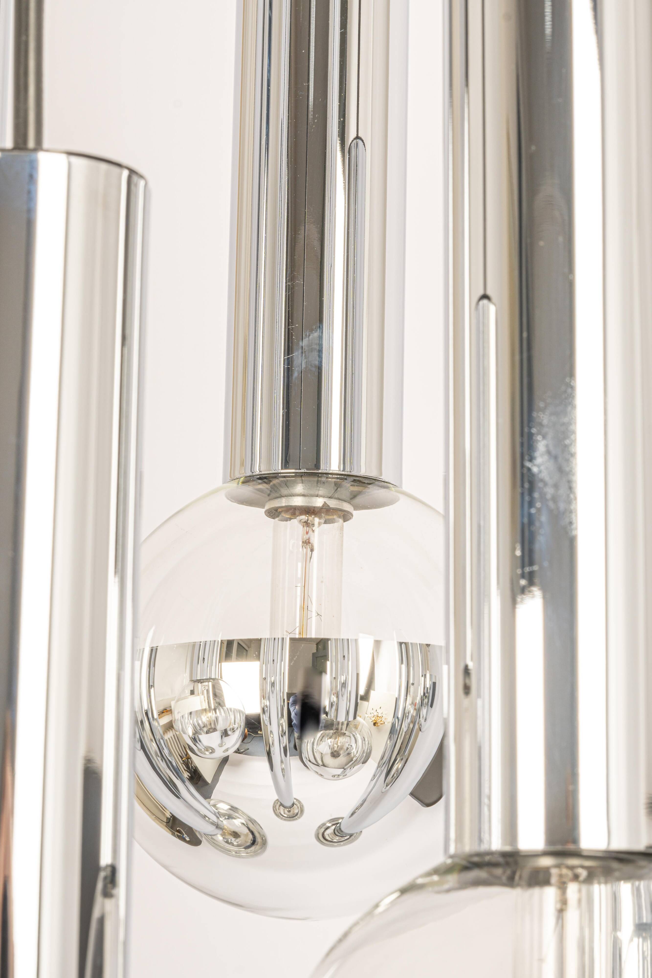 cascade chandelier design for Staff Leuchten, Germany, 1970s