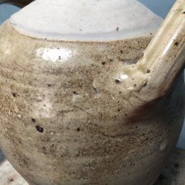 Glazed terracotta jug