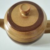 Stoneware coffee/tea pot from Sarreguemines, Lorraine, 70s.