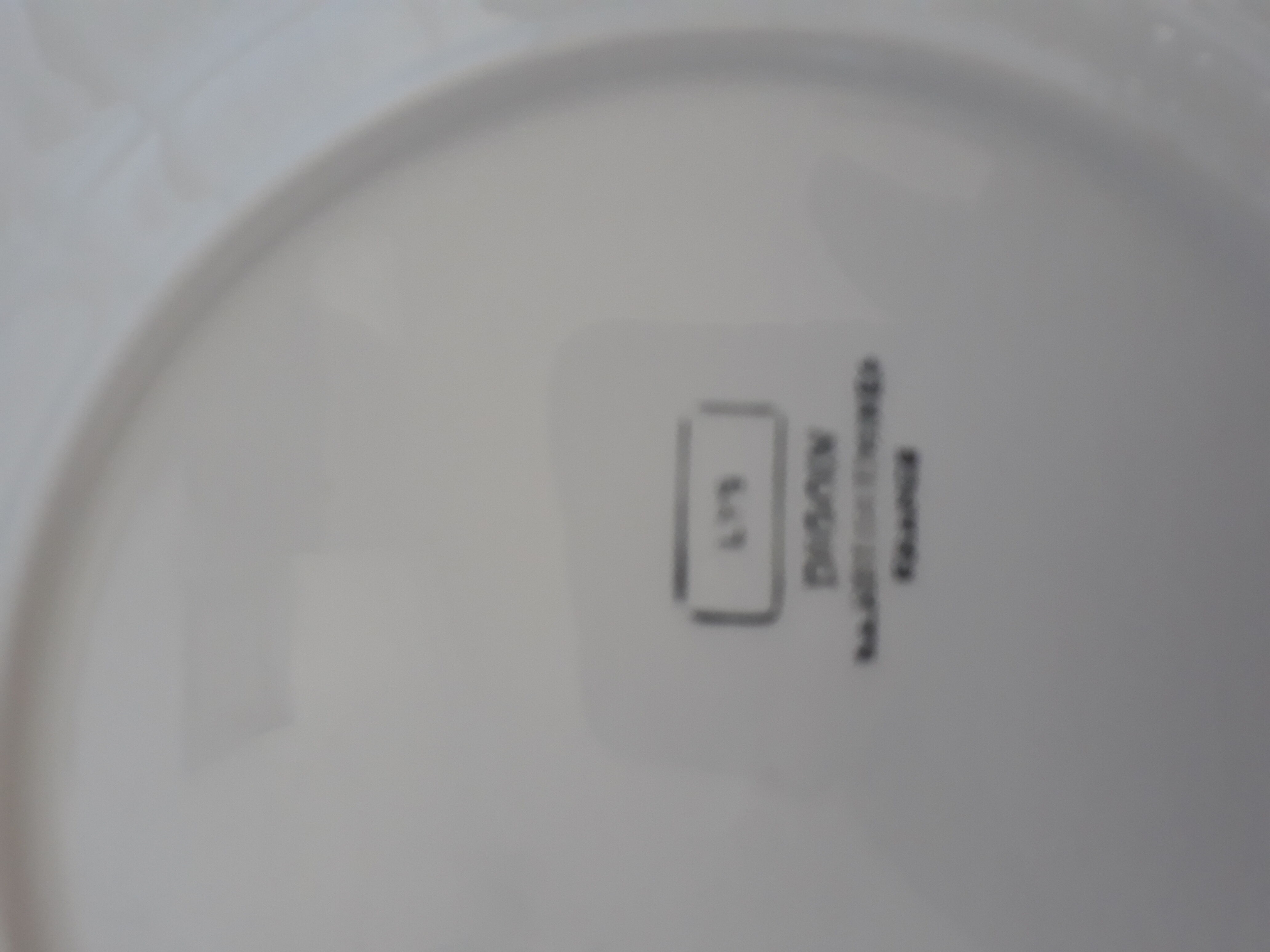 Set 5 flat plates Sarreguemines "Lys" white/ochre lot no.2