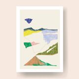 Abstract landscape - illustration a3