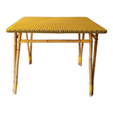 Table rotin vintage