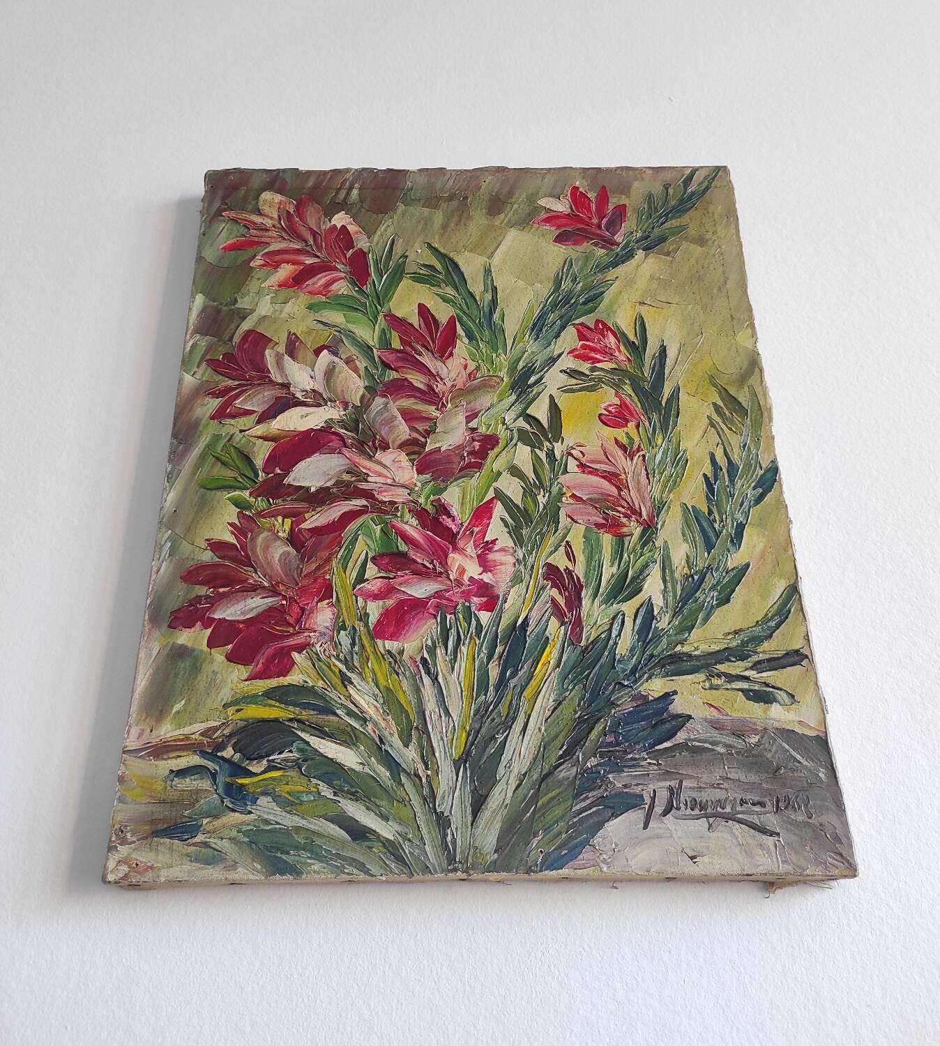 Oil painting by "Jacques Nieuwjaer", 1968