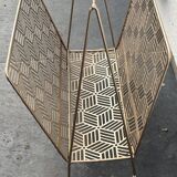 Gold metal magazine rack
