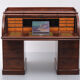Antique Hobbs & Co. English Roll Top Cylinder Desk
