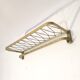 Golden wall coat rack