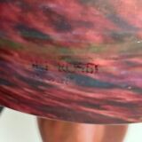 Mushroom lamp in frosted stained glass