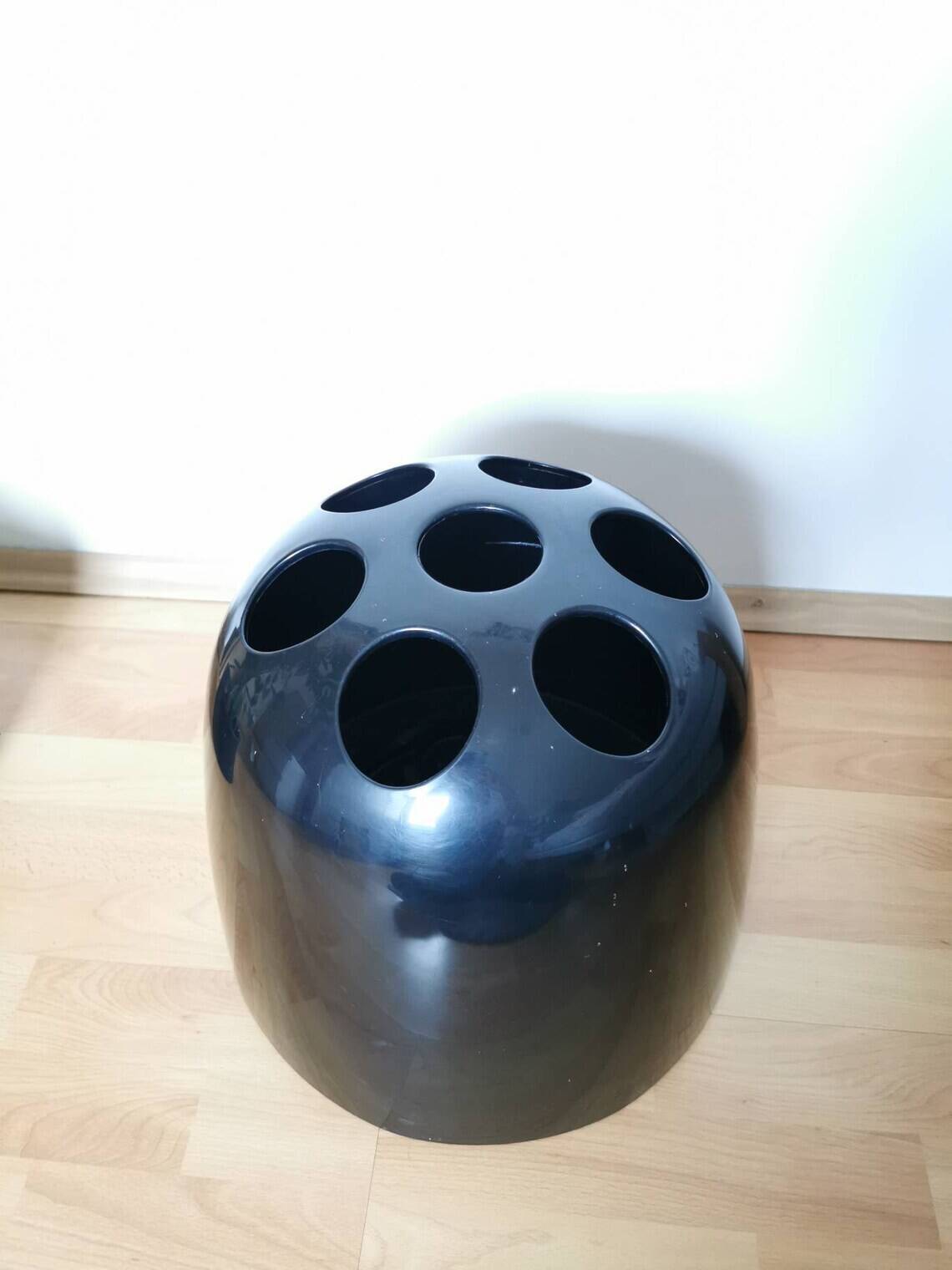 Black Dedalo Umbrella Stand by Artemide, Italian 1960s Design