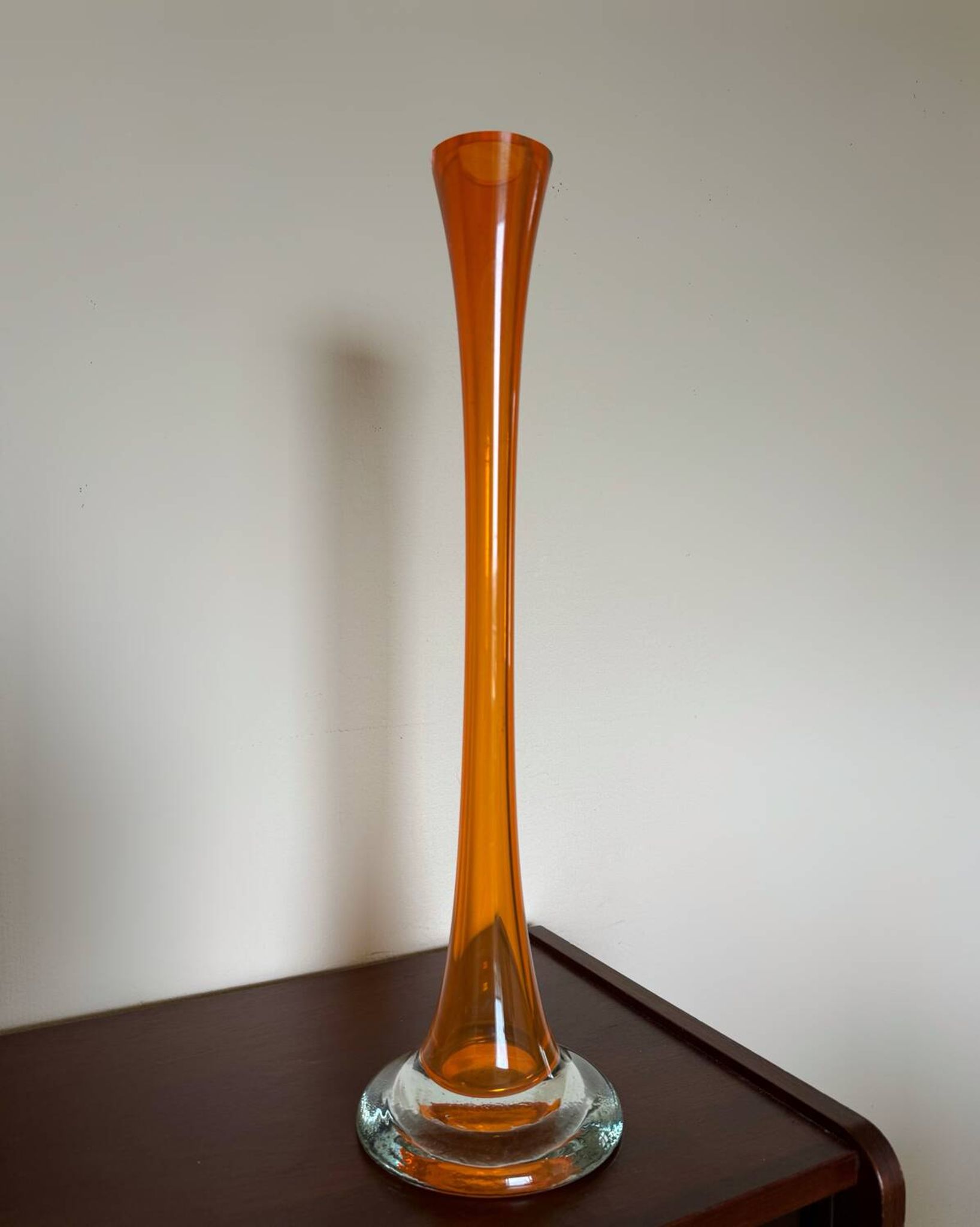 Grand vase soliflore verre Murano vintage