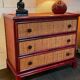 Vintage commode in rattan by Roche Bobois Maugrion from the 1980s.