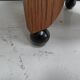 Art Deco oak round sidetable