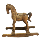 Wooden rocking horse