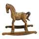 Wooden rocking horse