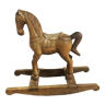 Wooden rocking horse