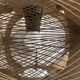 Vintage 1960s Scandinavian pendant light, wire and wood - 30 x 21 cm