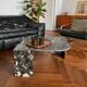 Table basse marbre vintage années 70