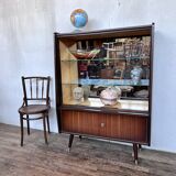 High living scandinavian showcase vintage compass feet 1960
