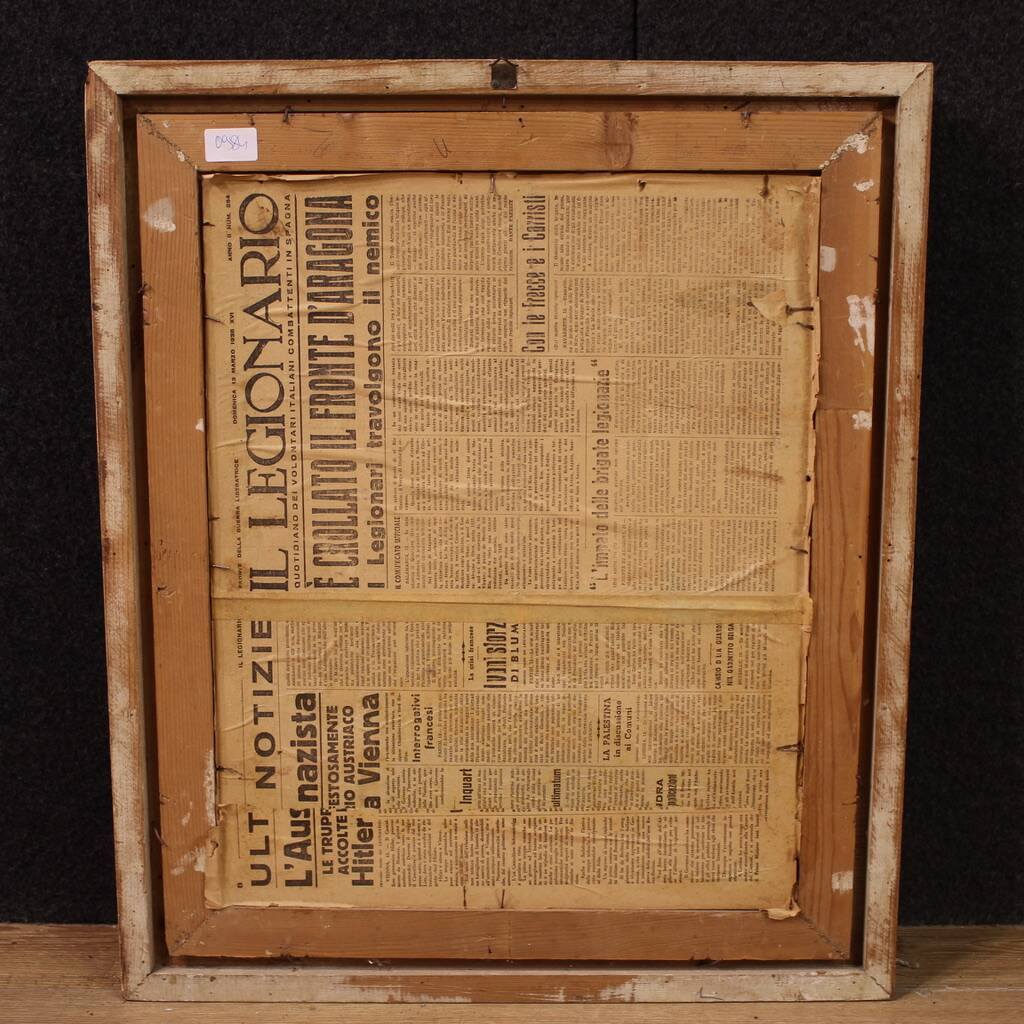 Italian landscape signed painting 20th century