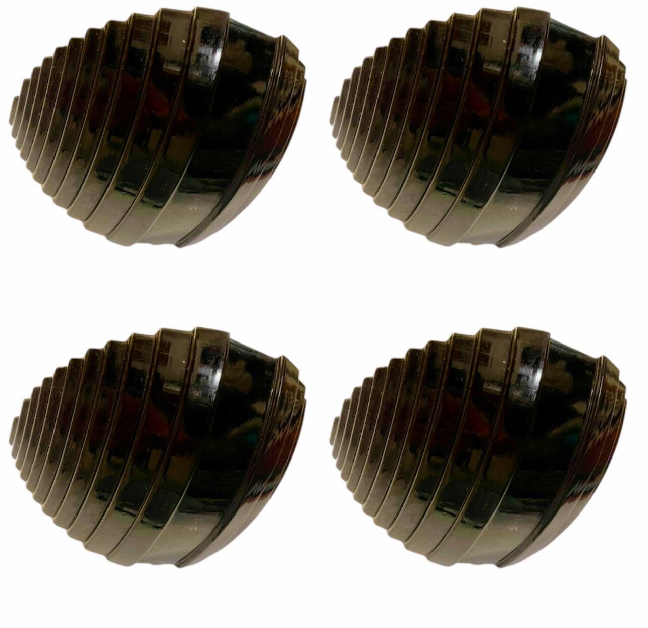 Black Murano glass wall lights by Vetri, Italy 1990