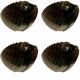 Black Murano glass wall lights by Vetri, Italy 1990