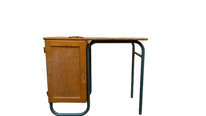 Cabinet and school desk